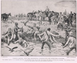 O jantar de Tommy; como os caldeirões regimentais são às vezes fornecidos